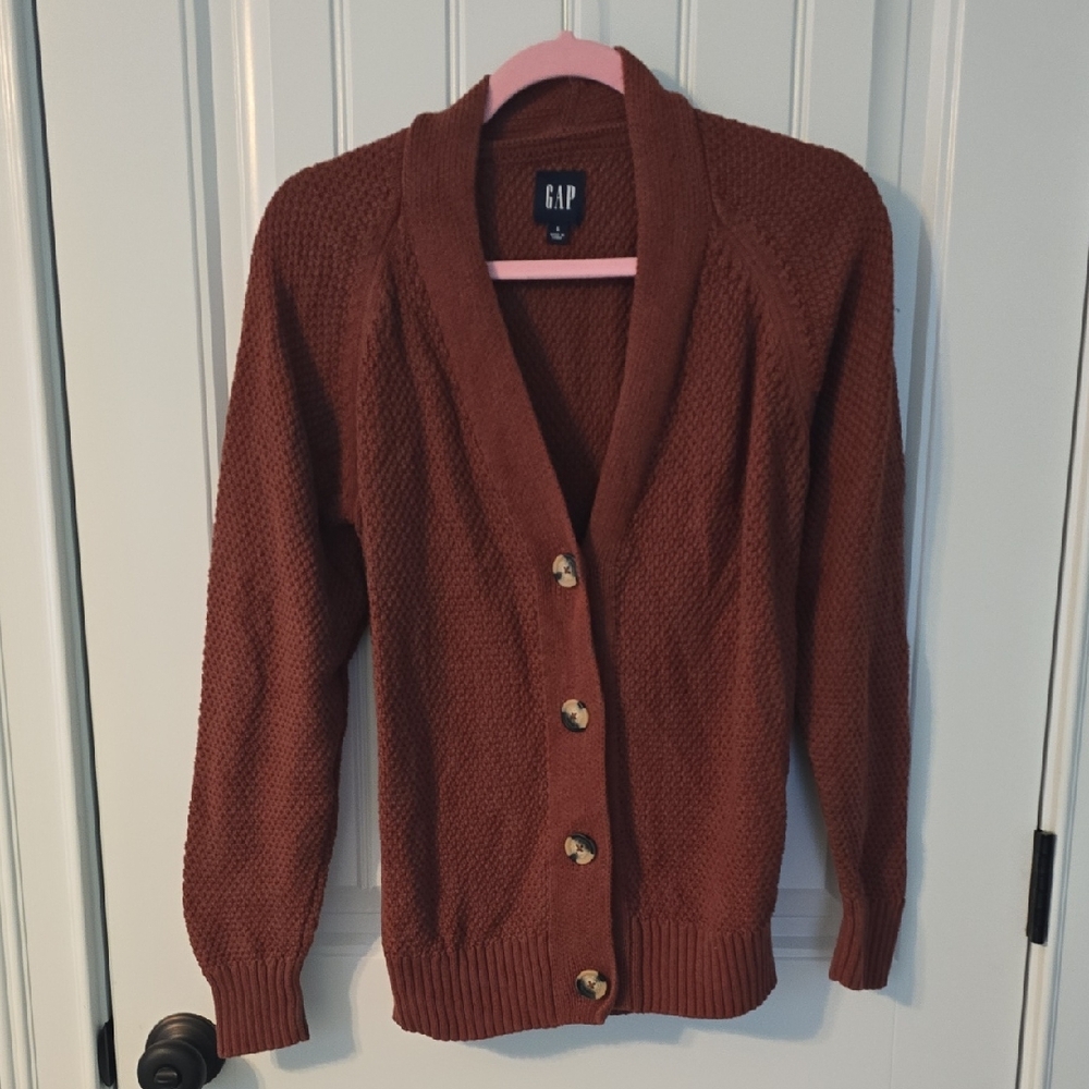 GAP Women's Terracotta Cardigan Sweater Small